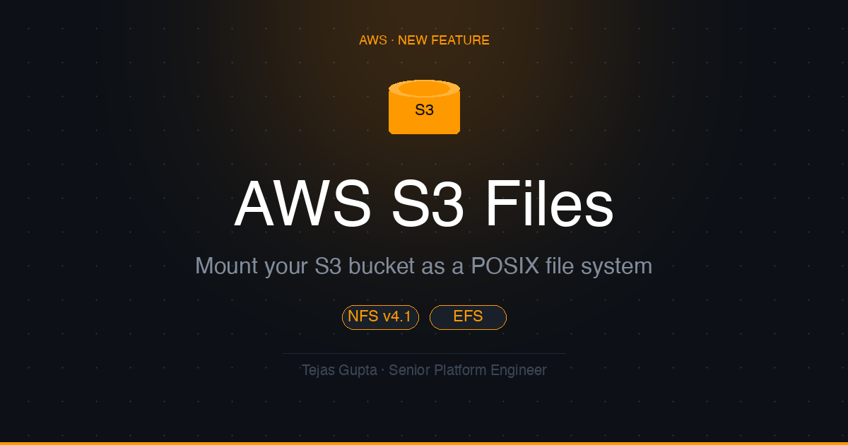 AWS S3 Files: Mount Your S3 Bucket as a File System
